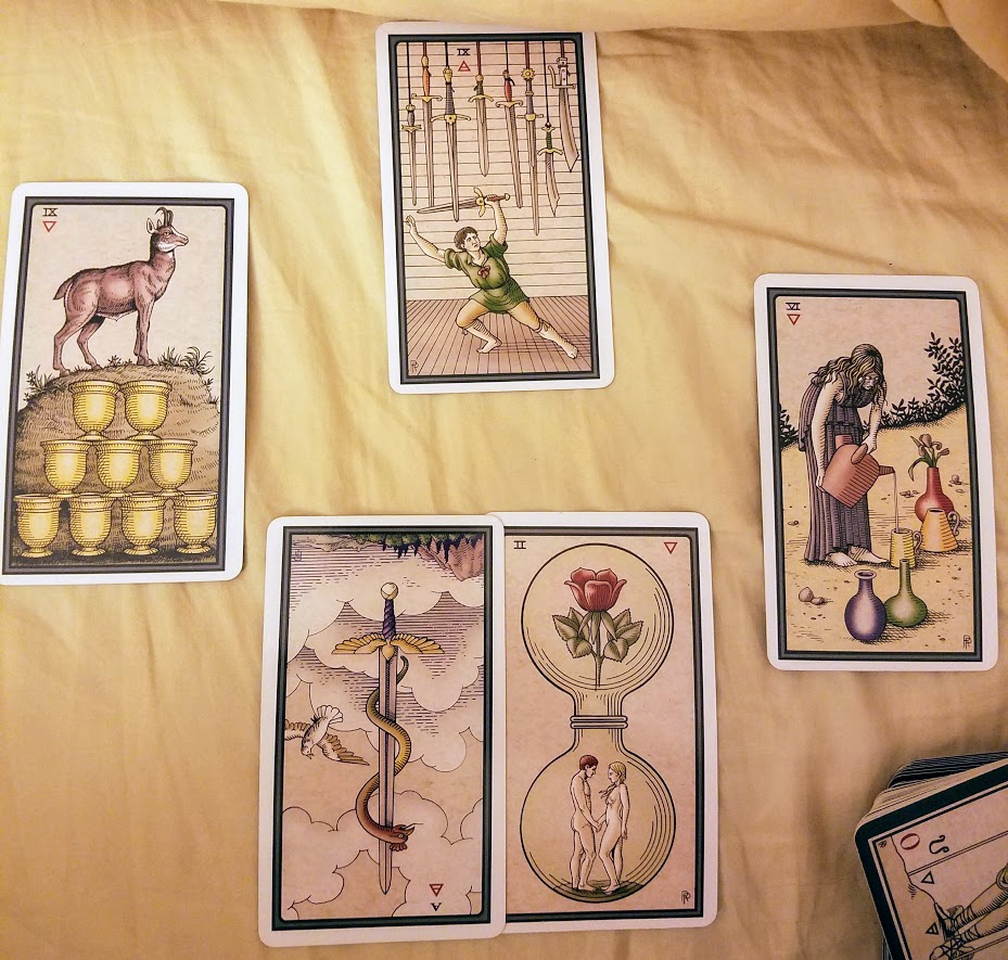 simple 4-card tarot spread