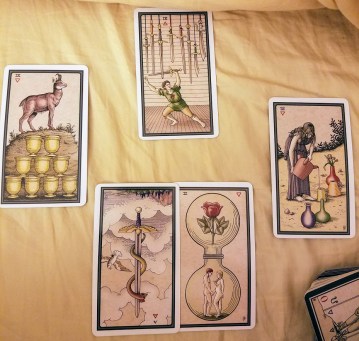 simple 4-card tarot spread